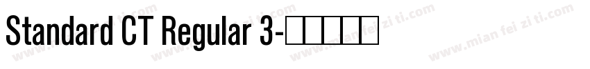 Standard CT Regular 3字体转换